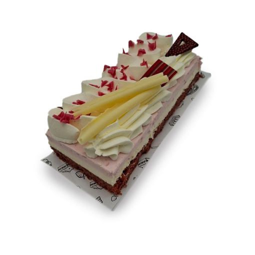 Afbeelding van Red velvet pompadour