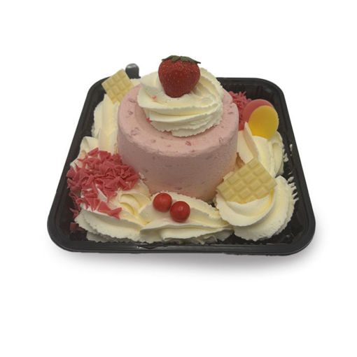 Afbeelding van Opgemaakte aardbei pudding